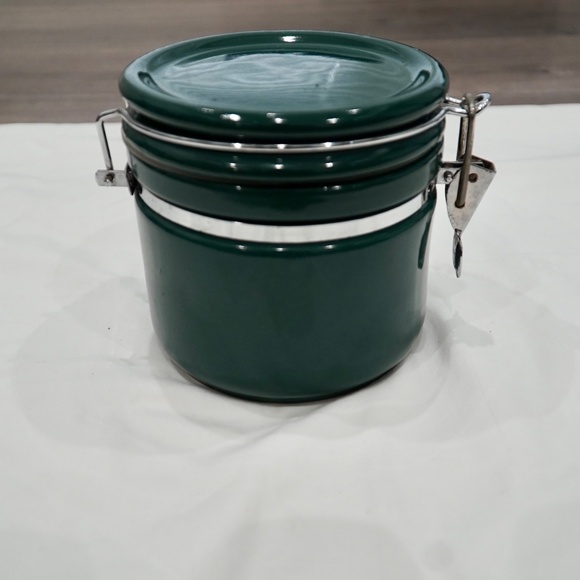 Glass Forest Green Air Tight Container with hinge - Picture 11 of 13